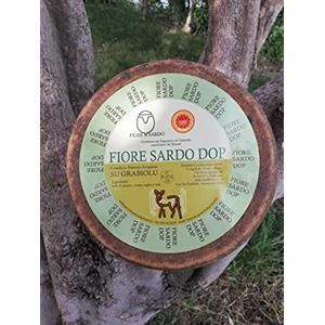 Inke Fiore Sardo Dop di Su Gabiolu. 1 forma da 3.5 kg. Pecorino a latte crudo leggermente affumicato, prodotto da Giovanni Busia, a Siamanna. Sardegna
