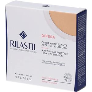 Rilastil Cipria Opacizzante 9g - Uniforma e Fissa il Make-Up con Texture Impalpabile