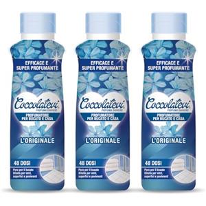 COCCOLATEVI Profumatore l'Originale, 3 Confezioni da 300 ml, Essenza Bucato per Lavatrice e Asciugatrice, Profumatore Casa o Detergente Pavimento