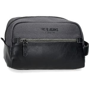 Pepe Jeans Grays Nececer Adattabile Nero 25 x 15 x 12 cm Poliestere, Nero, Taglia unica, Necessità adattabile