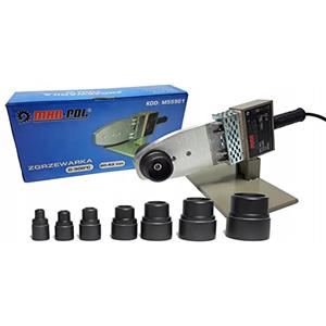 Marpol MAR-POL Zgrzewarka do rur PCV 1100W Polifusore saldatore 1100W salda tubi polipropilene PVC 7 matrici + accessori