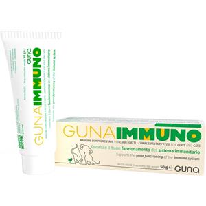 GUNA GUNAIMMUNO 50G - Mangime complementare per cani e gatti con L-lisina, vitamina E, zinco e estratto di echinacea