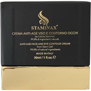 STAMINAX Crema Antiage Viso e Contorno Occhi 30 ml - Nutriente e Leggera con Olio di Argan e Burro di Karitè