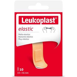 Essity Leukoplast Elastic Cerotti 56x19 mm - 10 Pezzi, Alta Elasticità e Conformabilità per Pelli Sensibili