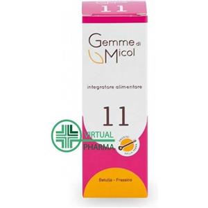 Sitar Italia Srl Gemme di Micol 11 - Integratore Alimentare 30 ml con Betulla e Frassino, Diuretico e Antiedemigena