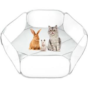 QWORK® Recinto per animali domestici, recinto per animali pieghevole, box pop-up, per porcellini d'India, conigli, criceti, gatti, cani