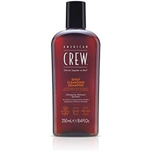 American Crew Daily Cleansing Shampoo, Shampoo Quotidiano Capelli per Uomo, Per Capelli Normali, Detergente e Idratante, Formula Professionale e Vegana, Fragranza Menta Agrumata (250ml)