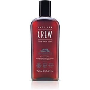 American Crew Detox Shampoo Uomo Men Haircare Detergente ed Esfoliante per Cuoio Capelluto e Capelli da Normali a Grassi - 250 ml