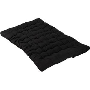MEUBLE COSY Futon Portatile Pieghevole a 2 posti, Materasso 135 x 190 x 10 cm, Nero