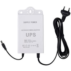 Losueeun 12V-2A - Alimentazione ininterrotta per WLAN, router, modem, telecamera di sorveglianza, protezione di backup mini UPS per batteria spina EU