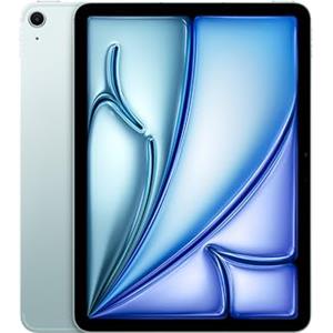 Apple iPad Air 11'' con chip M3: Apple Intelligence, 256 GB, fotocamera frontale e posteriore da 12MP, Wi-Fi 6E + reti cellulari 5G, Touch ID, un giorno intero di batteria — Azzurro