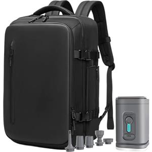 Fiabhras Traveltrunky2.0 Zaino Sottovuoto, Comodo per il Trasporto Aereo (2.0 Nero (con Pompa a Vuoto))
