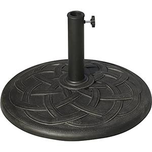 Outsunny Base per Ombrellone Rotonda da Giardino in Bronzo Φ54.5 x 34cm, Bronzo