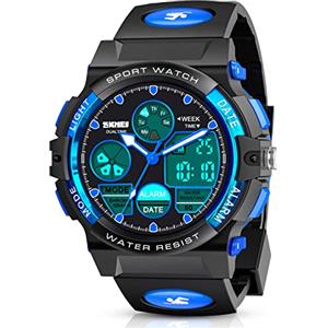 Dislocati Orologio Digitale Bambino, Regali per Bambini 5 6 7 8 9 10 Anni Maschio Orologio Contapassi Bambino Regali di Compleanno Giocattoli Bambini 4-9 Anni Orologio Sportivo Impermeabile