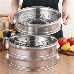 CookiBlend Vaporiera per verdure, in acciaio inossidabile, resistente alle alte temperature, facile da usare, (vapore da 20 cm)