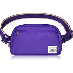 DMLuna Piccola borsa a tracolla da donna alla moda, leggera, per donne e uomini, mini marsupio con cinghia regolabile per corsa, allenamento, viaggi