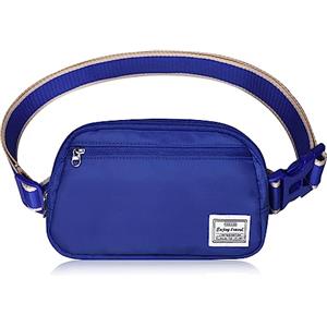 DMLuna Piccola borsa a tracolla da donna alla moda, leggera, per donne e uomini, mini marsupio con cinghia regolabile per corsa, allenamento, viaggi