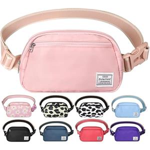 DMLuna Piccola borsa a tracolla da donna alla moda, leggera, per donne e uomini, mini marsupio con cinghia regolabile per corsa, allenamento, viaggi