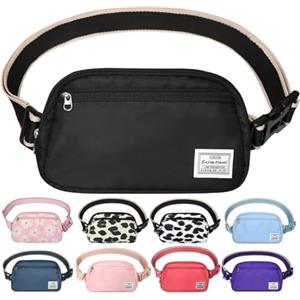 DMLuna Piccola borsa a tracolla da donna alla moda, leggera, per donne e uomini, mini marsupio con cinghia regolabile per corsa, allenamento, viaggi