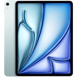 Apple iPad Air 13'' con chip M3: Apple Intelligence, 256 GB, fotocamera frontale e posteriore da 12MP, Wi-Fi 6E, Touch ID, un giorno intero di batteria — Azzurro
