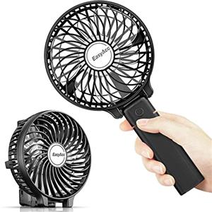 EasyAcc® Ventilatore Portatile 10 Ore, Ventilatore a Mano a Batteria Pieghevole 180° Ricaricabile USB-C Ventilatore Tascabile Elettrico Silenzioso per Viaggio Ufficio Casa