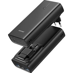 Charmast Power Bank Sottile 10400mAh USB C Powerbank Slim con LED Display Caricatore Portatile con 3 uscite & 2 Ingressi per Smartphone