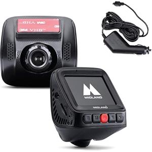 Midland - Dash Cam Auto Street Guardian One, Gadget e Accessori Auto, Dashcam ad Alta Risoluzione, Videocamera con Attivazione Automatica, Telecamera Facile da Installare per Sicurezza Stradale