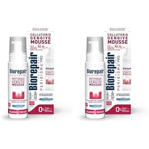 Biorepair, Peribioma™ Mousse Collutorio, per Igiene Orale, Colluttorio per Gengive Infiammate, Antibatterico, Ripara-Smalto, Formato 200 ml