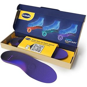 Dr. Scholl's Solette Custom Comfort per Fascite Plantare - Arco Plantare Alto o Piede Cavo per Donna, Uomo - Piena Lunghezza, Comfort Tutto il Giorno