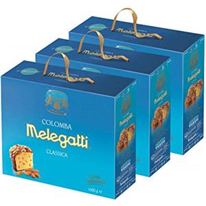 Melegatti Colomba Pasquale Classica Melegatti, Con Canditi, Copertura Di Glassa E Mandorle Intere, 1kg (confezione da 2)