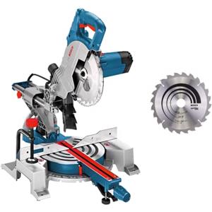 Bosch Professional Troncatrice Radiale GCM 80 SJ (1.400 Watt, Ø Lama: 216 mm, incl. 2x Lame circolari, Chiave a Brugola)