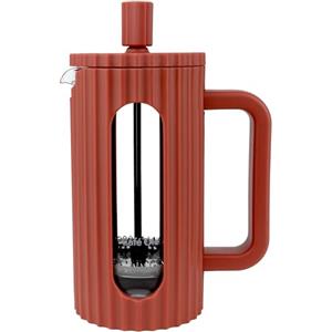 Café Olé Ciao 3 Cup Cafetière, garza in acciaio inox, French Press, rosso