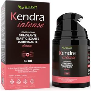 Wellvit integratori KENDRA INTENSE - Lubrificante Sessuale Intimo Gel Stimolante Clitoride Femminile Intenso, Ingredienti Naturali Selezionati per un Ottimo Eccitante Sessuale per Donna, Wellvit Made in Italy(50ml)