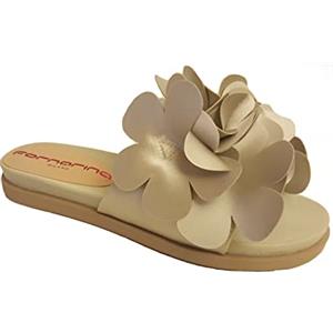 Fornarina, Flower1, Sandali Ciabatte Moda, Punta Aperta Donna (Beige, numeric_38)