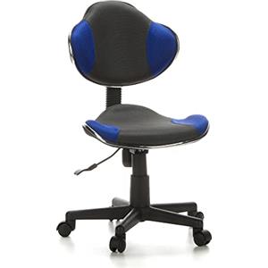 HJH Office 633000 Sedia girevole per bambini KIDDY GTI-2 grigio/blu sedia da scrivania per bambini ergonomica, regolabile in altezza, sedia per ragazzi