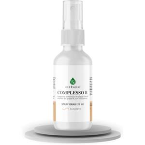 ERBEX essere e benessere ERBEX - Complesso B Spray Sublinguale 20 ml | B1 B2 B5 B6 B12 + Acido Folico + Biotina | Energia e Sistema Nervoso | Senza Alcool e Zuccheri