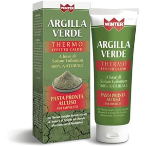 Winter Argilla Verde Antinfiammatoria Thermo Effetto Caldo - Impacchi Antinfiammatori Potenziati con Arnica e Artiglio del Diavolo - Sollievo Muscolare Pre e Post Attività - 250ml
