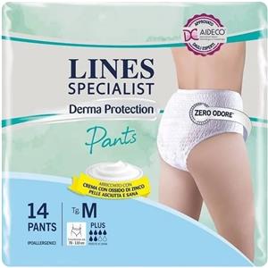 FATER SpA Derma Protection Plus Pannolone Sagomato M - 14 Pezzi, Assorbenza Elevata e Protezione della Pelle