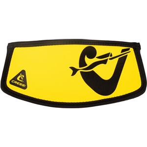 Cressi Simply Neo Mask Strap Cover Yellow/Black - Copricinghiolo in Neoprene per Maschere Immersione e Snorkeling, Giallo/Nero, Taglia Unica, Unisex Adulto