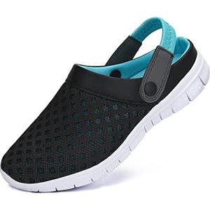 SAGUARO Zoccoli per Uomo Donna Sandali da Spiaggia Antiscivolo Traspirante Scarpe da Mare Pantofole Estate Ciabatte Giardino Outdoor, Blu, 45 EU