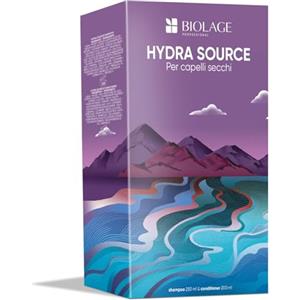 Biolage, Cofanetto Shampoo e Balsamo Idratanti, Per Capelli Secchi, Nutre e Idrata in Profondità Senza Appesantire, Con Aloe Vera, Earth Day, Hydra Source, 250 + 200 ml