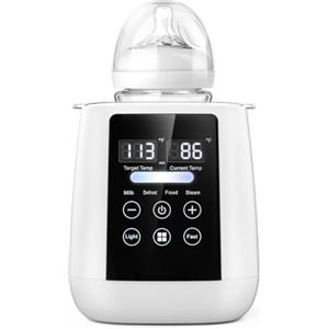 Totally Kitchen Scaldabiberon, Sterilizzatore Biberon, 10 in 1 Multifunzione per Biberon Controllo Accurato Della Temperatura con Termostato 48H, Luce Notturna, Scaldalatte per Bambini per Tuttii Biberon