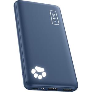 INIU Power Bank, INIU Ultra Sottile & Leggero Caricatore Portatile Powerbank 10000mAh Doppia Uscita 3A, Porta USB C da Esterno di Torcia per iPhone 15 14 13 12 Pro Max X 8 Samsung Huawei iPad