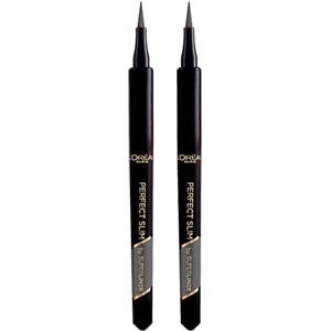 L'OREAL PARIS L'Oréal Paris Perfect Slim Superliner Eyeliner Penna Waterproof a Lunga Tenuta con Punta Ultra Sottile Applicazione Facile Tratto Preciso Colore 02 Grey - 2 cosmetici