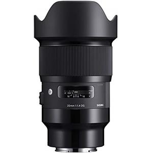 Sigma 412965 Obiettivo 20 mm-F/1.4 A AF DG HSM, Attacco Sony E-Mount, Nero