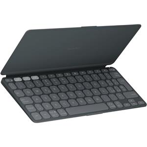 Logitech Keys-To-Go 2, tastiera Bluetooth portatile per tablet con coperchio integrato, wireless sottile e compatta per Windows, Android, Linux, iPad, iPhone, Mac, Apple TV, QWERTY ITA - Grafite