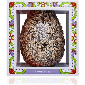 Aromataste Uovo di Pasqua Artigianale | Cioccolato Fondente e Nocciole di Giffoni | Confezione Regalo | 300 g