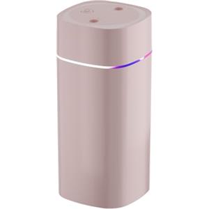 MiOYOOW Umidificatore piccolo 600 ml USB Umidificatore con 2 vie di spruzzo, umidificatore portatile silenzioso con luce ambientale e spegnimento automatico per camera da letto, ufficio, cameretta dei bambini