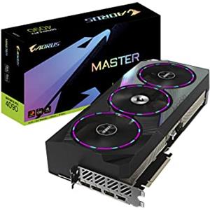Gigabyte GV-N4090AORUS M-24GD AORUS GeForce RTX 4090 Master 24G Scheda Grafica, 3X Ventole WINDFORCE, 24GB 384-bit GDDR6X, Scheda Video