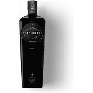 SCAPEGRACE Black 41.6% - Premium Gin - Serie limitata - Naturalmente nero, cambia colore con l'acqua tonica - 700 ml